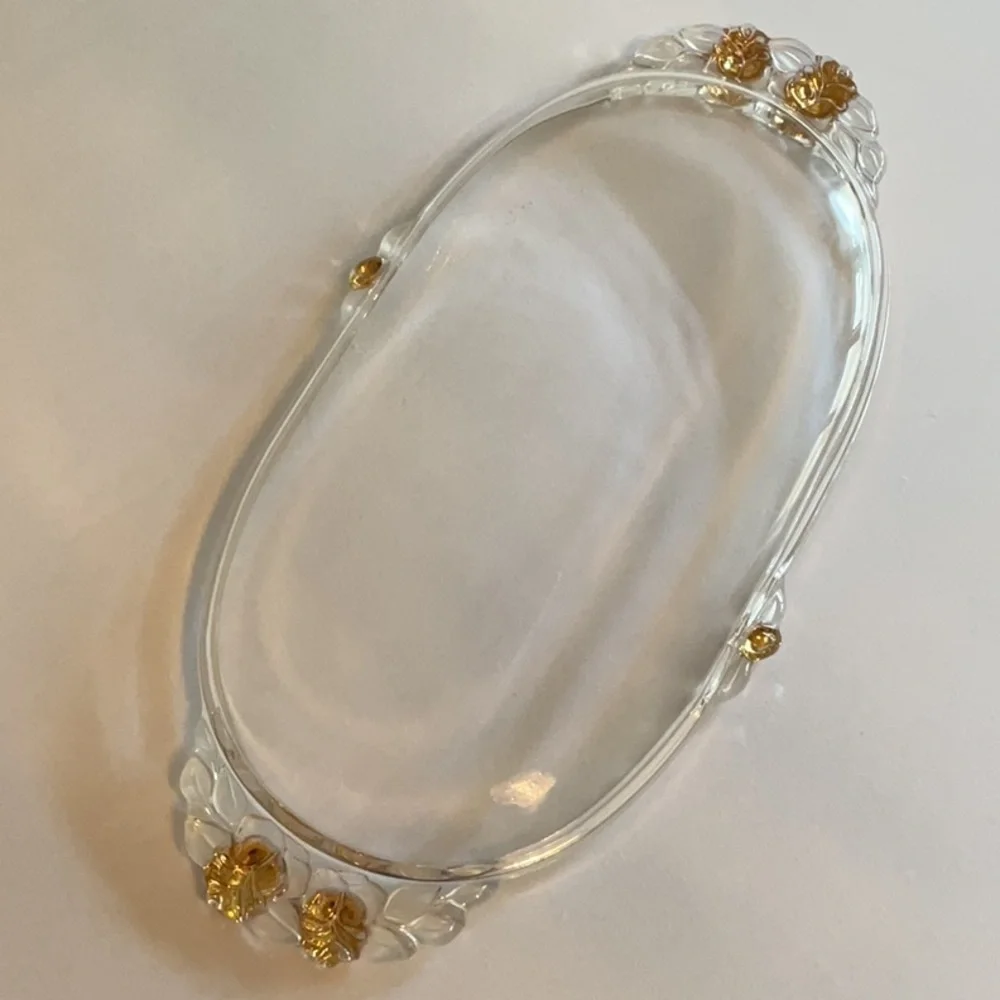 Oval Glass Tray